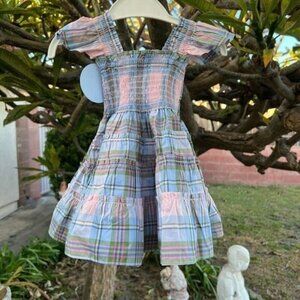 Hill House 12-18M Baby Infant The Tiny Ellie Nap Dress Spring Plaid